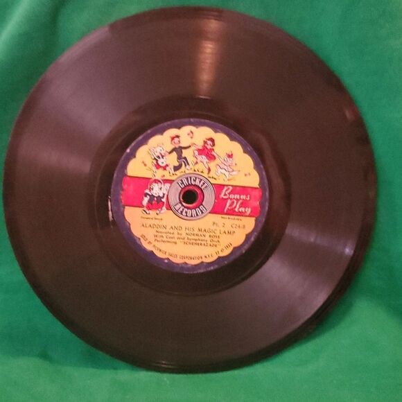 Vintage Cricket Records Alladin and his Magic Lamp 78 vinyl with Sleeve C24 - Picture 6 of 7